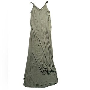 Grecerelle Olive Green Maxi Dress Small